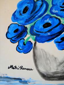 3rd Painting Of Out Of Ordinary Poppies Paintings Series By Artist Ramona Matei